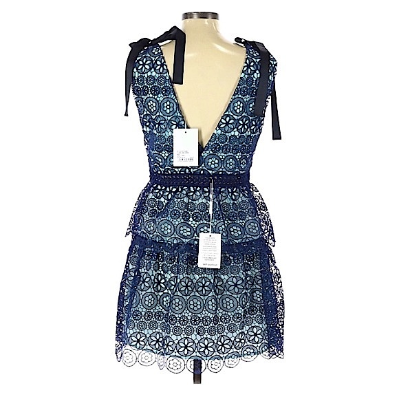 Self-Portrait Guipure Lace Mini Dress - Picture 11 of 16